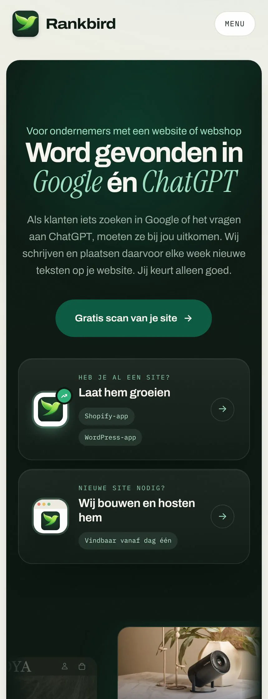 Rankbird mobiel